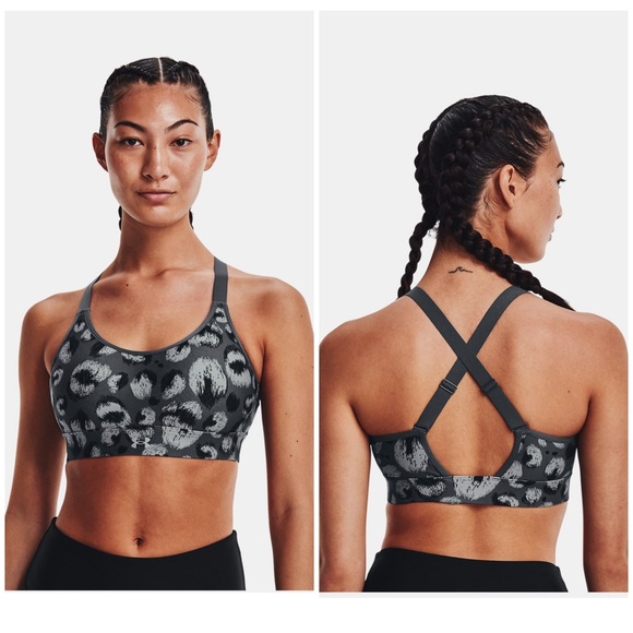 Under Armour Continuum Mid Printed Sports Bra Size Medium - Medium Support - Picture 1 of 4